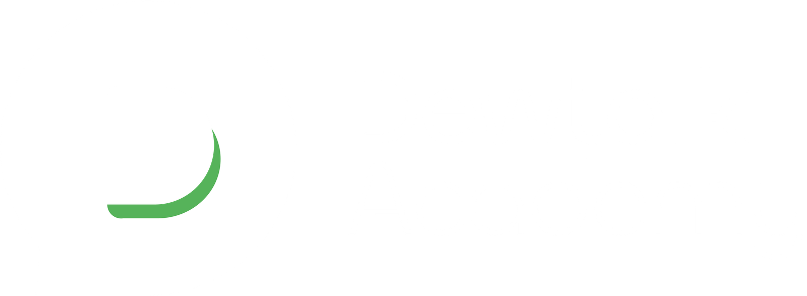 Full logo on blue